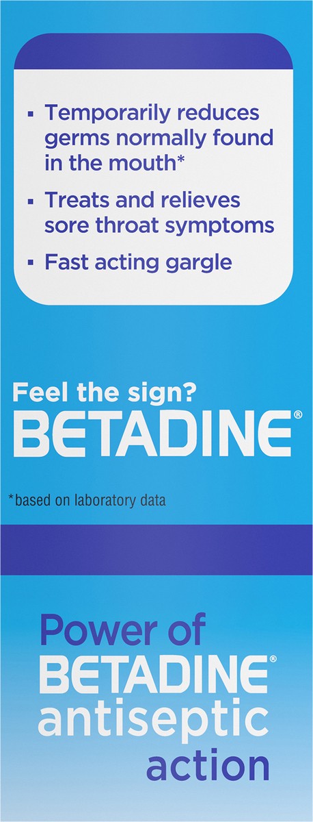 slide 7 of 9, Betadine Antiseptic Sore Throat Gargle, 8 oz
