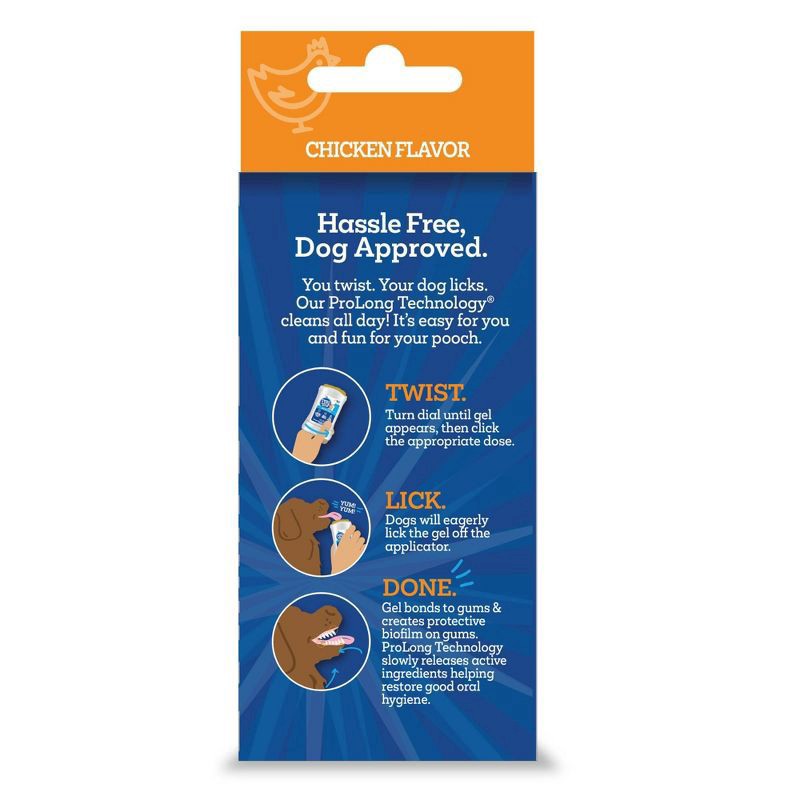 slide 2 of 9, Vetality Brush Free Brush Free Twist & Lick Oral Gel for Dogs, 1 ct