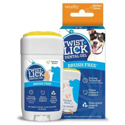 Vetality Brush Free Twist & Lick Oral Gel for Dogs