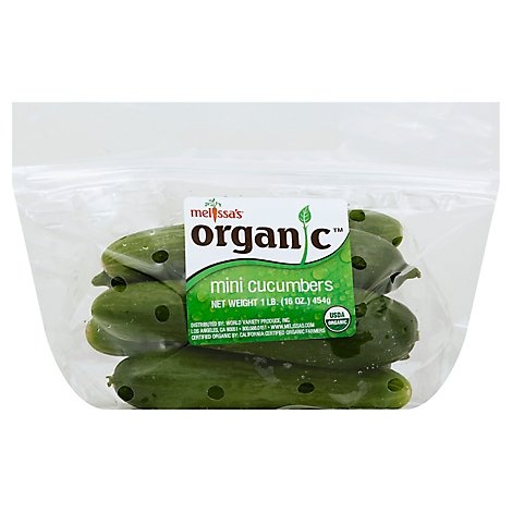 slide 1 of 1, Cucumbers Persian Mini Organic Clamshell - 1 Lb, 1 lb
