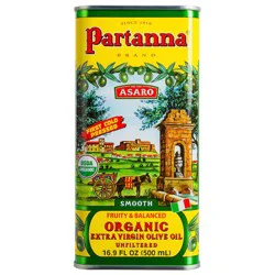 Partanna Organic Extra Virgin Olive Oil Unfiltered