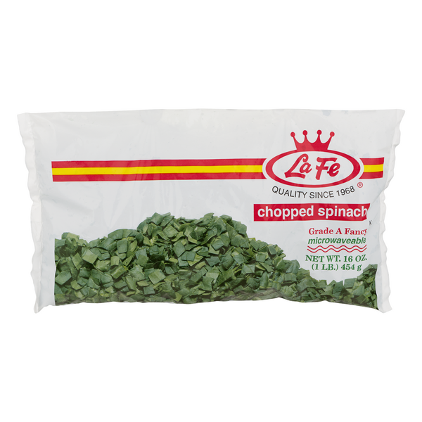 slide 1 of 1, La Fe Chopped Spinach, 16 oz