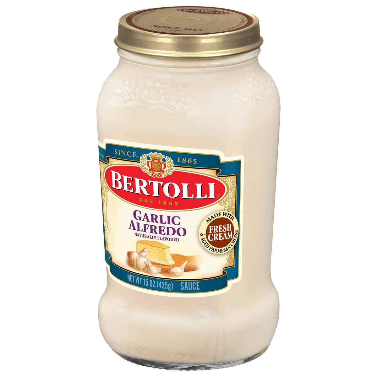 slide 3 of 13, Bertolli Garlic Alfredo with Aged Parmesan Cheese Sauce, 15 oz., 15 oz