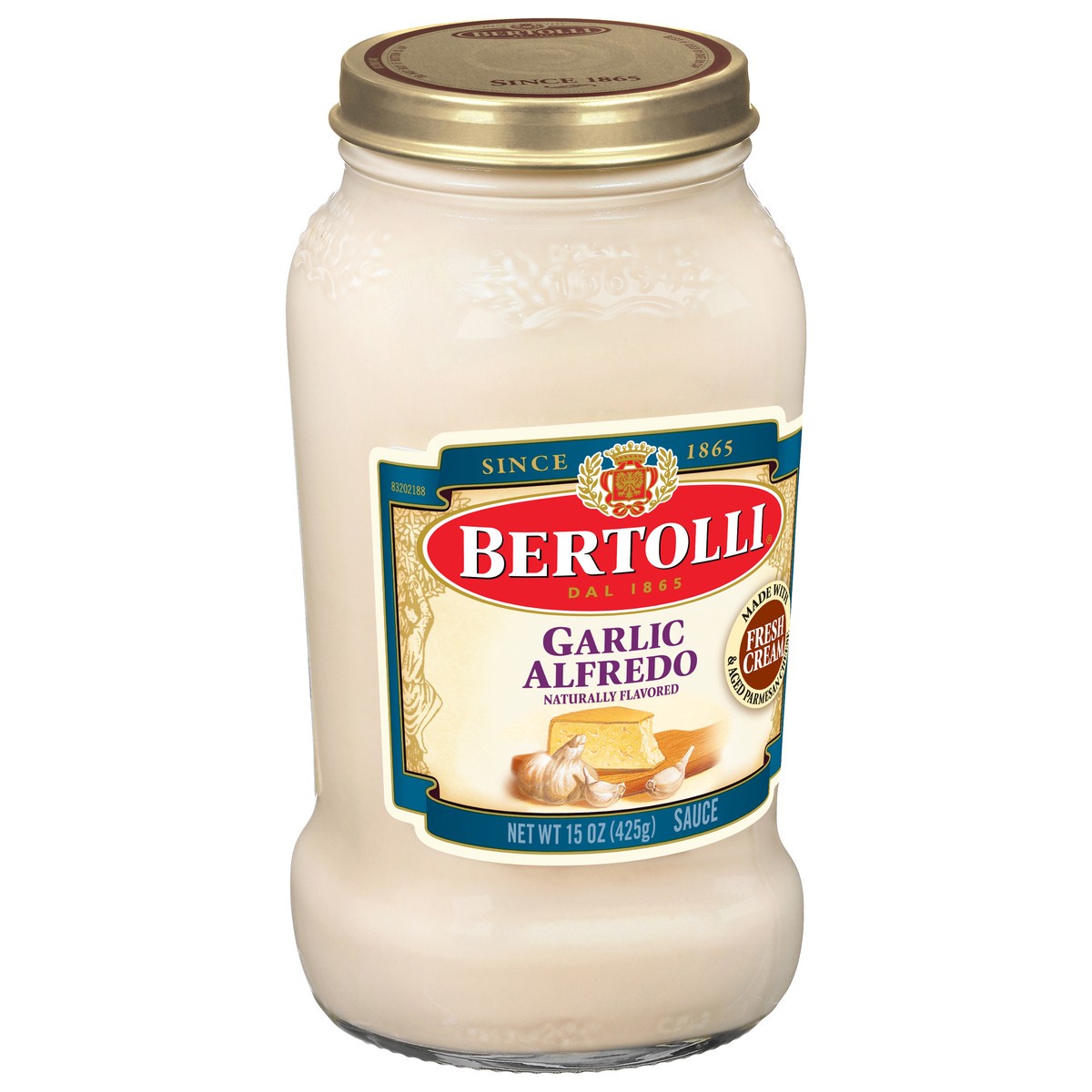 slide 13 of 13, Bertolli Garlic Alfredo with Aged Parmesan Cheese Sauce, 15 oz., 15 oz