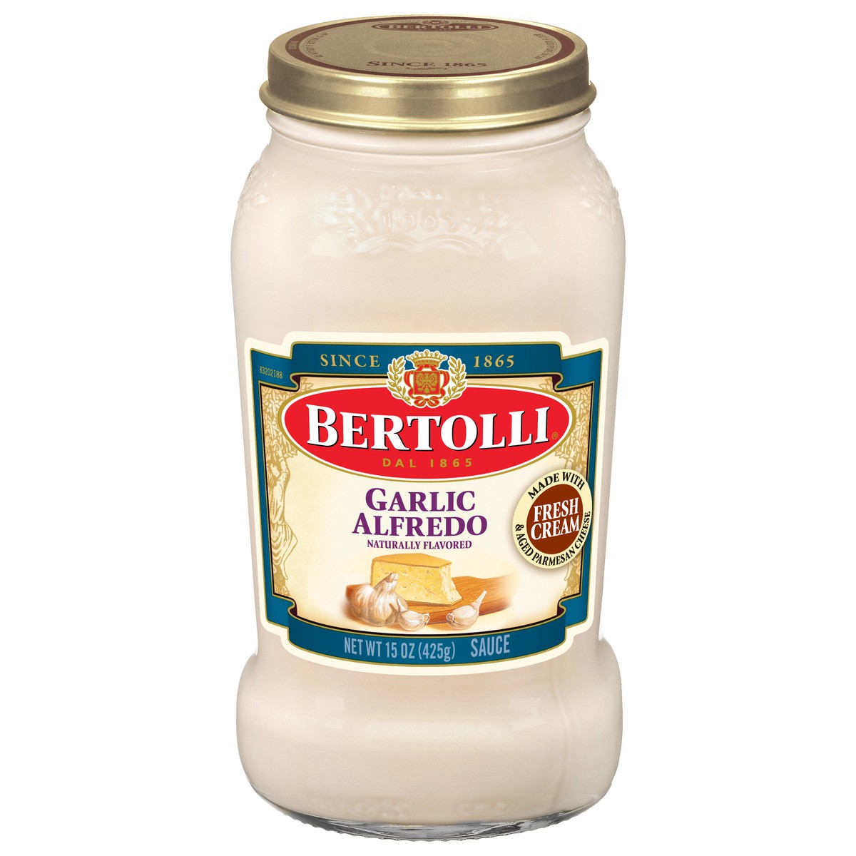 slide 6 of 13, Bertolli Garlic Alfredo with Aged Parmesan Cheese Sauce, 15 oz., 15 oz