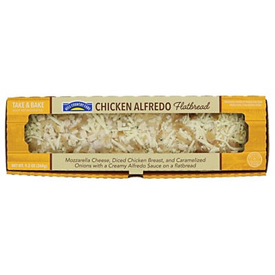 slide 1 of 1, Hill Country Fare Chicken Alfredo Flatbread, 9.2 oz