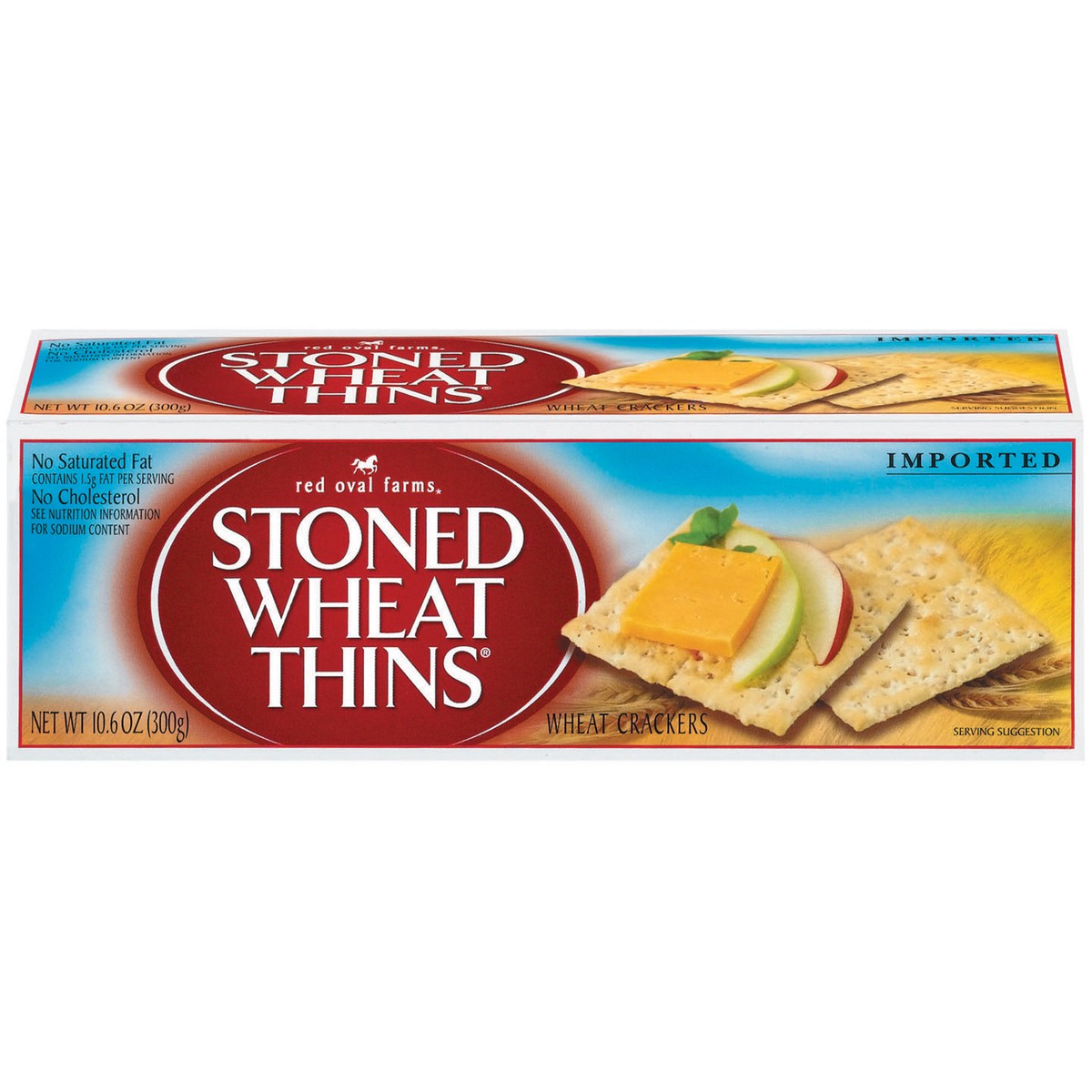 slide 1 of 4, Red Oval Farms Stoned Wheat Thins Crackers, 10.6 oz, 0.66 lb