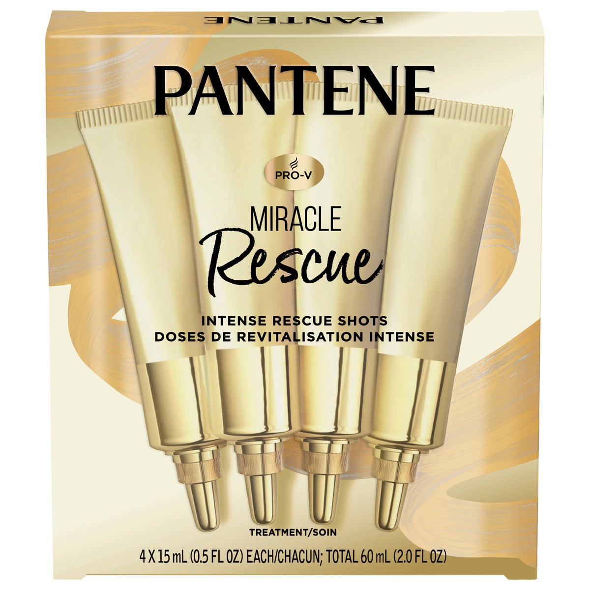 slide 1 of 3, Pantene 4ct Miracle Intense Rescue Shots Dry Hair Treatment - 0.5 fl oz, 4 ct, 0.5 fl oz; 0.5 fl oz