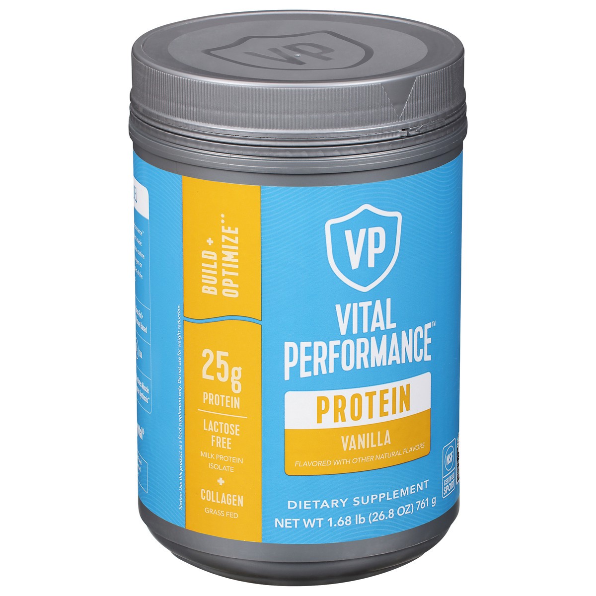 slide 6 of 9, Vital Performance Vanilla Protein Powder 26.8 oz, 1 ct