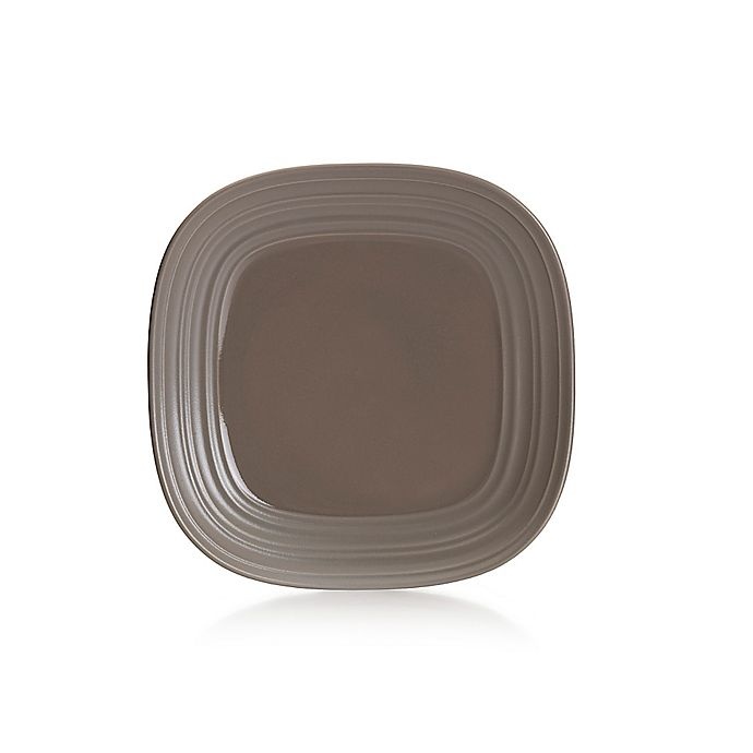 slide 1 of 1, Mikasa Swirl Square Salad Plate - Mocha, 1 ct