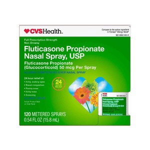 slide 1 of 1, CVS Health Fluticasone Propionate (Glucocorticoid), 50 Mcg Per Spray 15.8 Ml, 15.8 ml