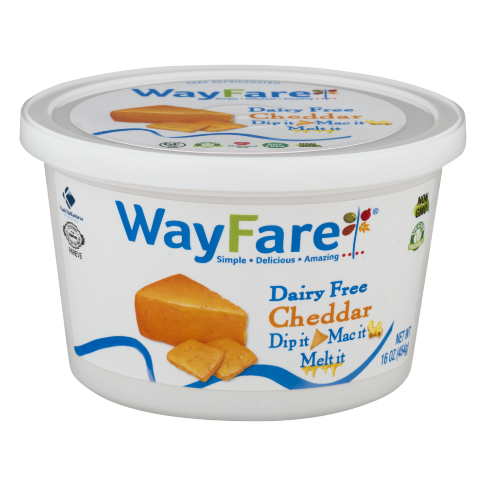 slide 1 of 1, WayFare Dairy Free Cheddar Dip, 16 oz