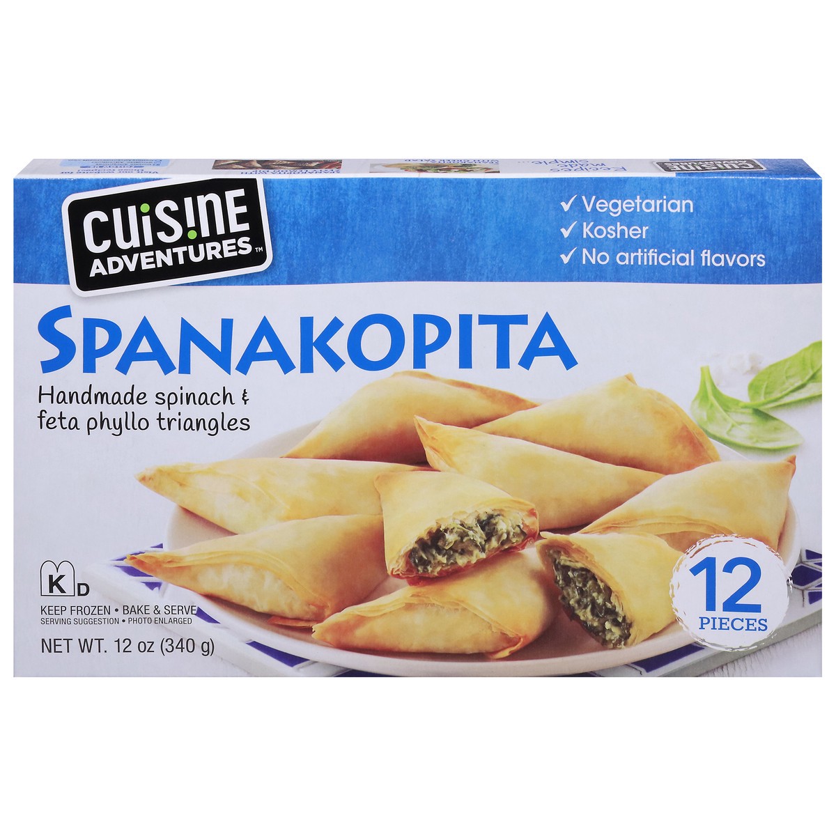 slide 1 of 4, Cuisine Adventures Spanakopita 12 ea, 12 ct