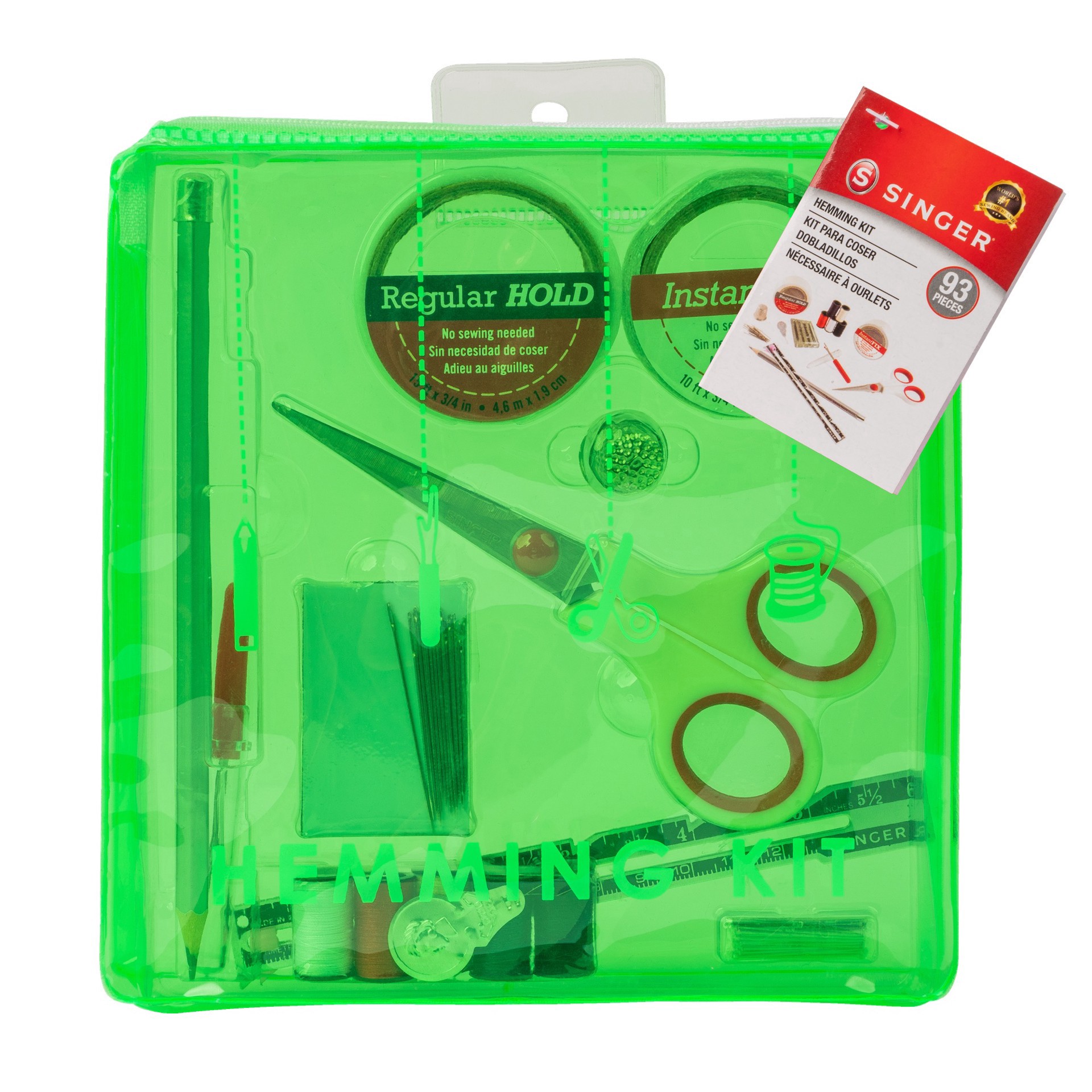 slide 11 of 21, Singer 92-Piece Hemming Kit with Storage Pouch, Assorted Colors, 1 ct