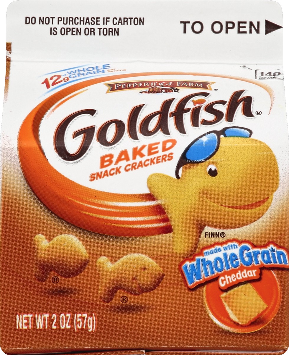 slide 4 of 4, Pepperidge Farm Goldfish Whole Grain Cheddar Baked Snack Crackers, 2 oz