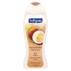 Softsoap Coconut Butter Scrub Exfoliating Body Wash