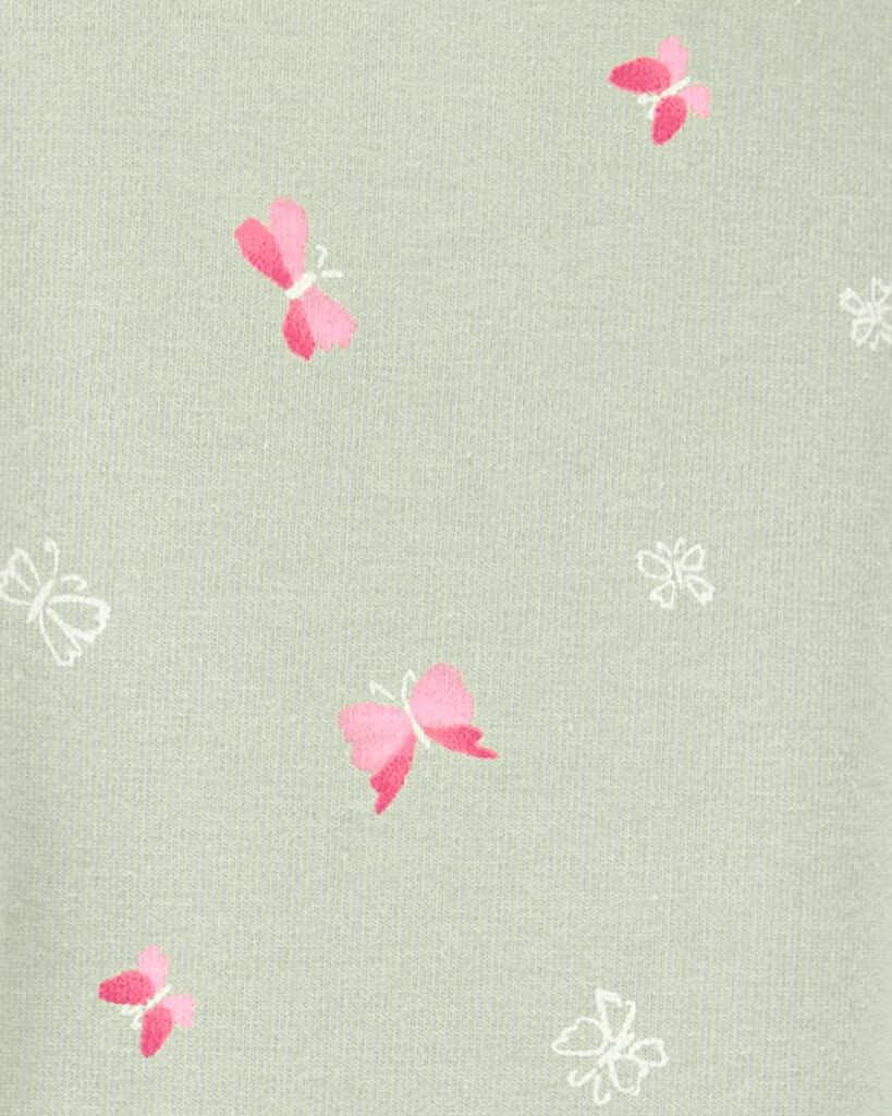 slide 2 of 2, Carter's Toddler Floral Stretch Leggings - Green Green 4T, 1 ct