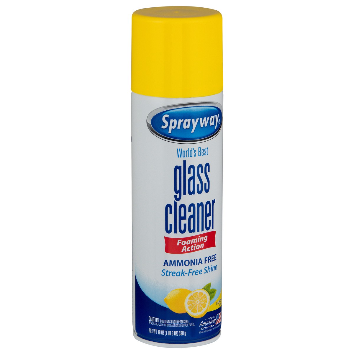 SPRAYWAY FOAMING GLASS CLEANER AEROSOL LEMON SCENT 19 OZ