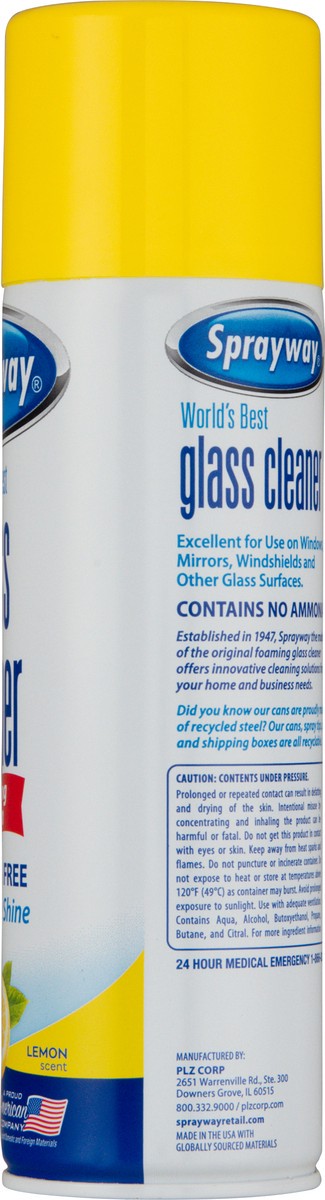 slide 6 of 12, Sprayway Ammonia Free Foaming Action Lemon Scent Glass Cleaner 19 oz, 19 oz