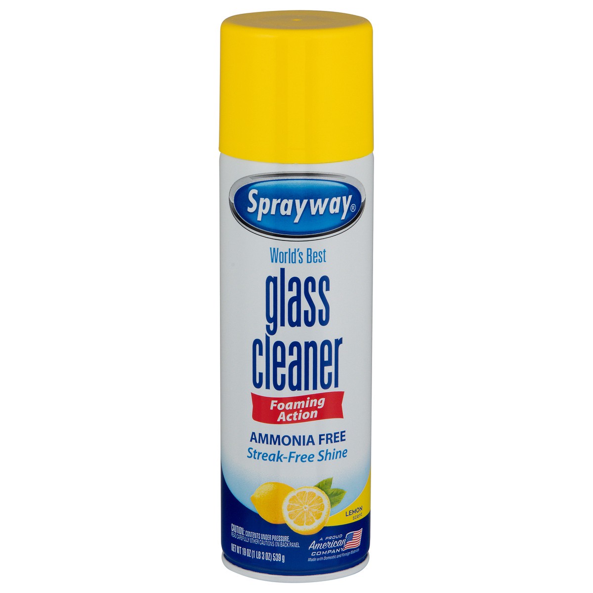 slide 1 of 12, Sprayway Ammonia Free Foaming Action Lemon Scent Glass Cleaner 19 oz, 19 oz