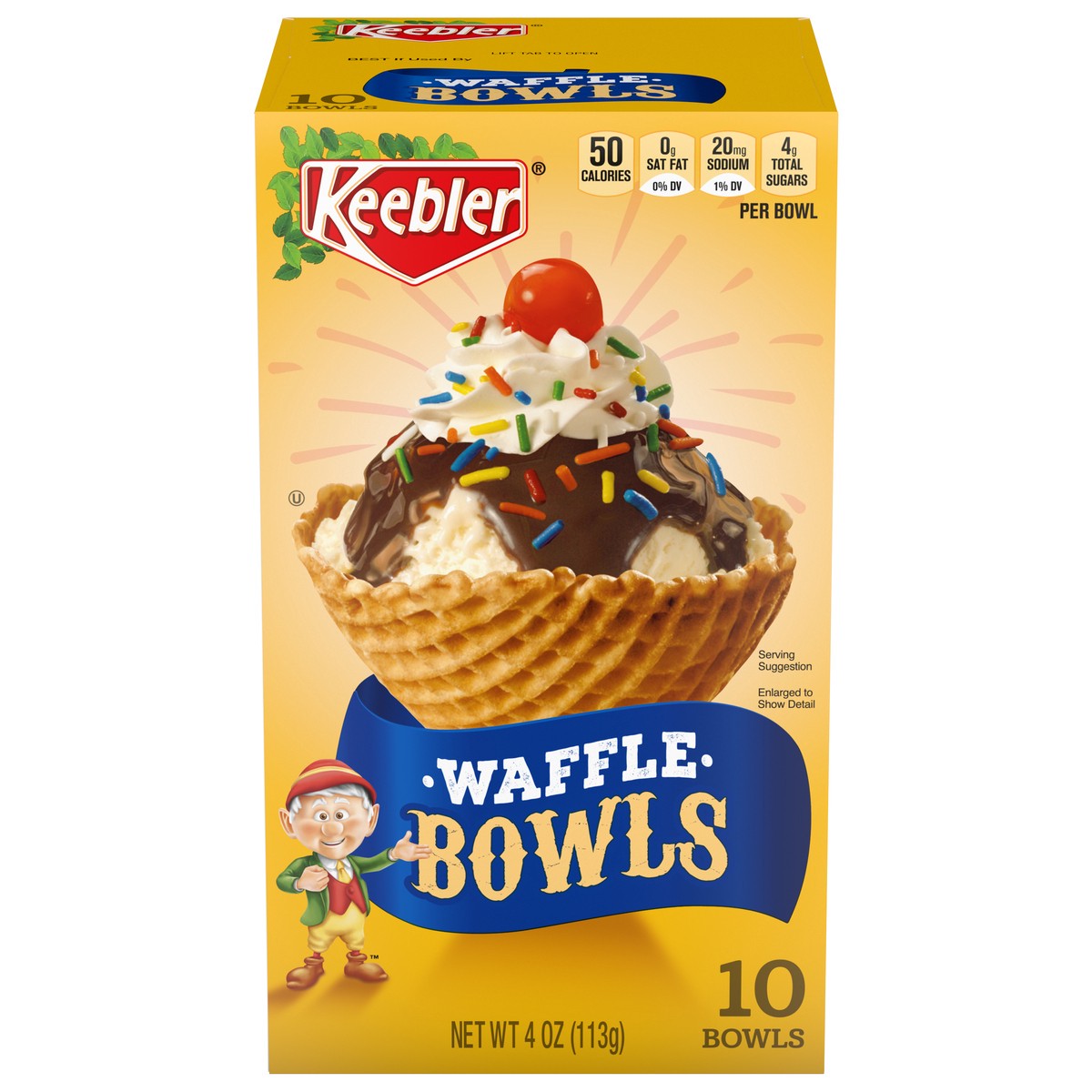 slide 1 of 9, Keebler - Cones (KCO) WFL BOWL PB CTN 07245 - EVDAY 6 CT 2022-18-3, 