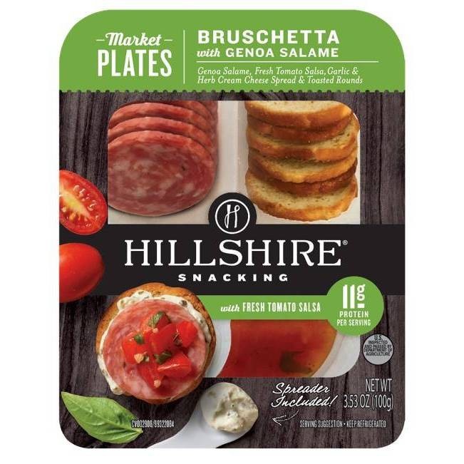 slide 1 of 1, Hillshire Farm Snacking Bruschetta with Genoa Salami, 3.53 oz