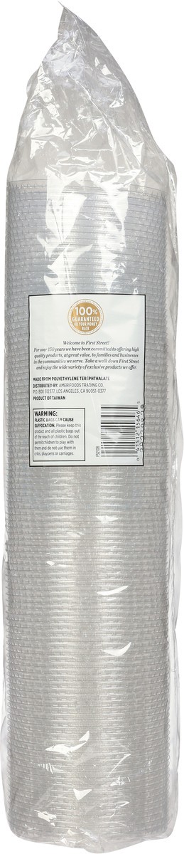 slide 5 of 11, First Street Flat Lid For 12 To Cups, 100 ct