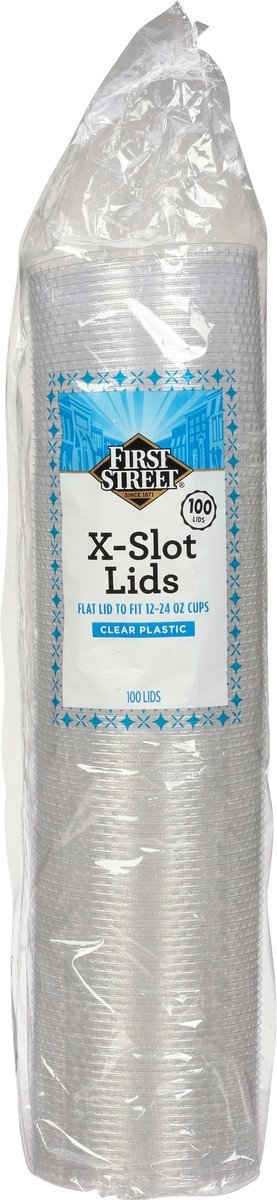 slide 11 of 11, First Street Flat Lid For 12 To Cups, 100 ct
