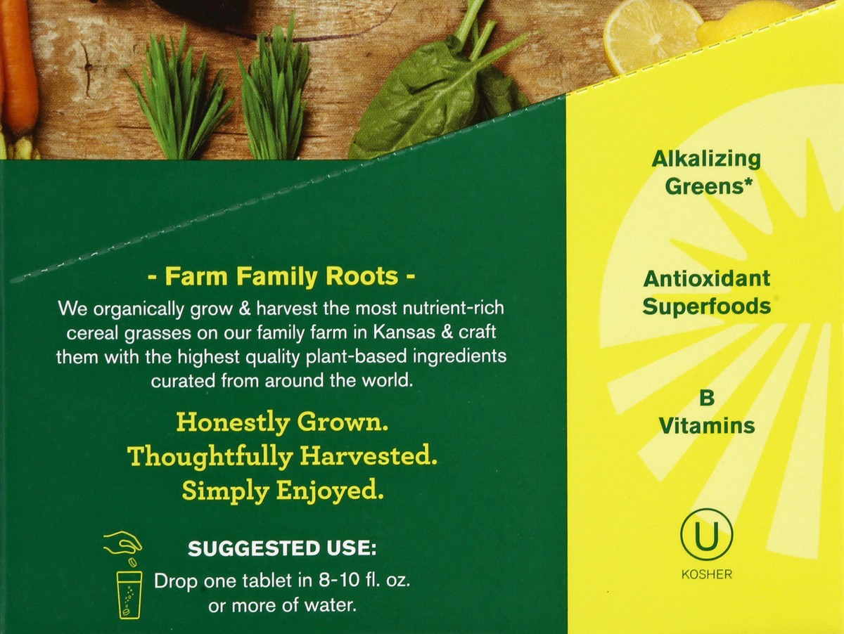 slide 8 of 9, Amazing Grass Tablets Lemon-Lime Flavor Effervescent Greens 6 ea, 6 ct