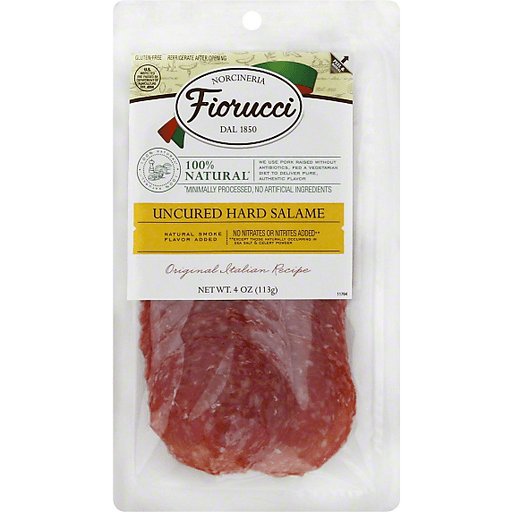 slide 2 of 2, Fiorucci Sliced Hard Salami, 4 oz