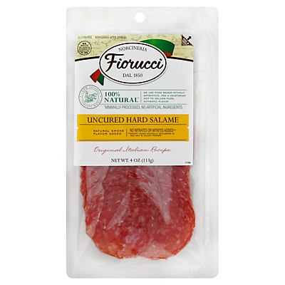 slide 1 of 1, Fiorucci Sliced Hard Salami, 4 oz