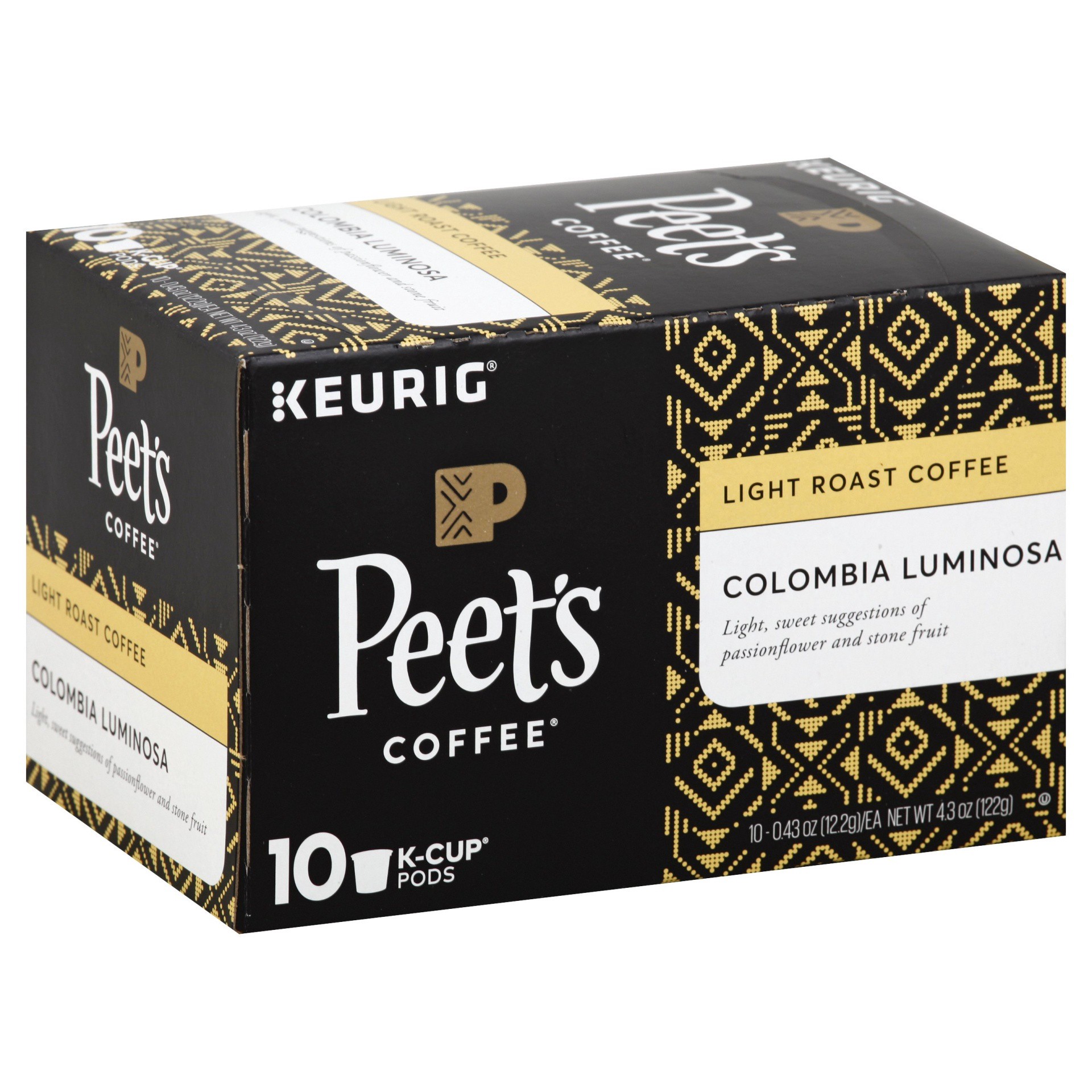 slide 1 of 13, Peet's Coffee Luminosa Breakfast Blend Light Roast Coffee K-Cup Pods 10 ct Box, 4.3 oz