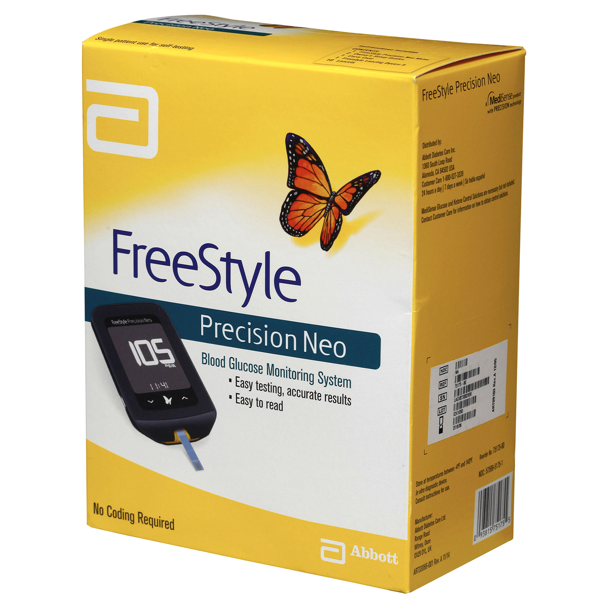 slide 3 of 8, FreeStyle Precision Neo Blood Glucose Meter Kit, 1 ct