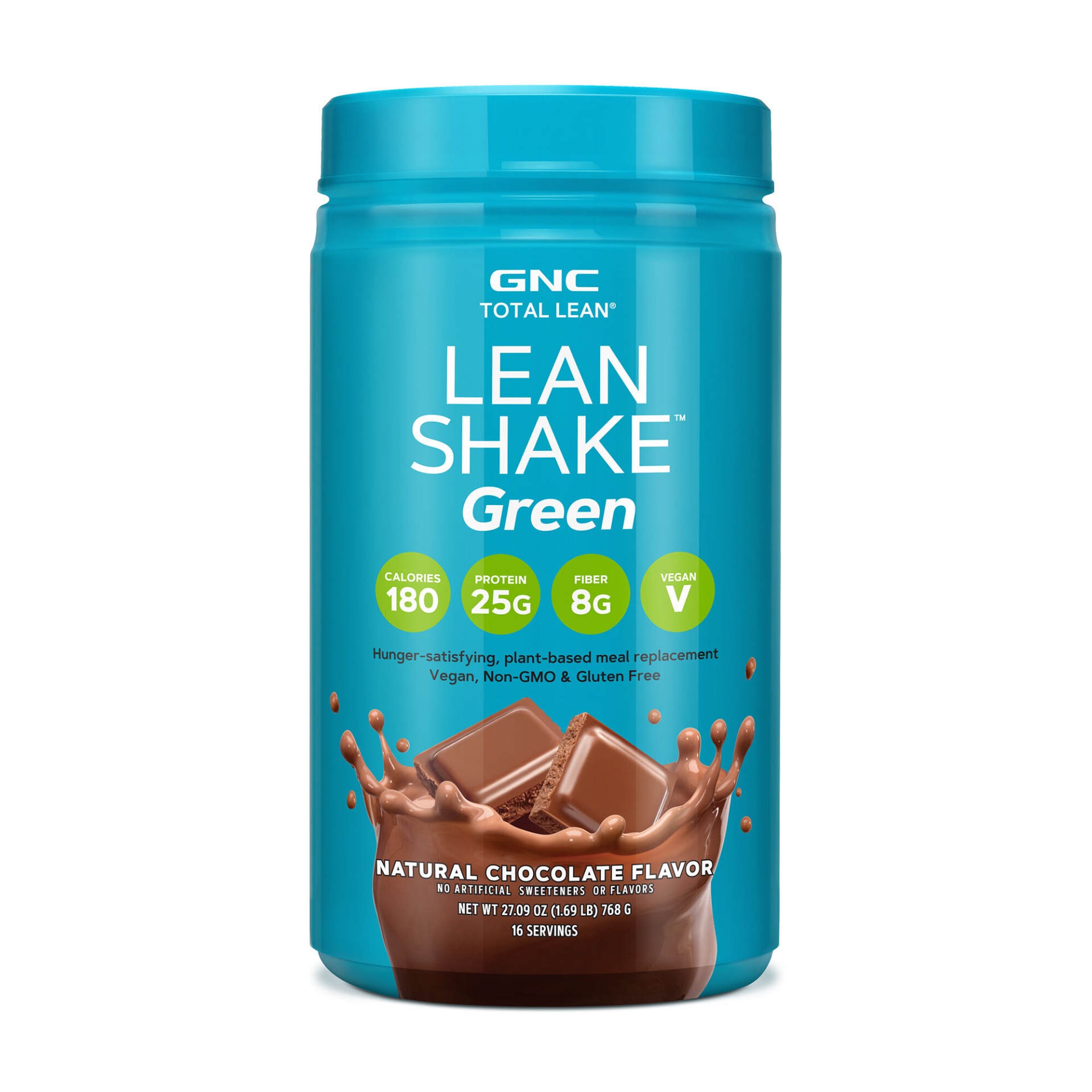 slide 1 of 1, GNC Total Lean LeanShake Green - Natural Chocolate (California Only), 1.69 lb