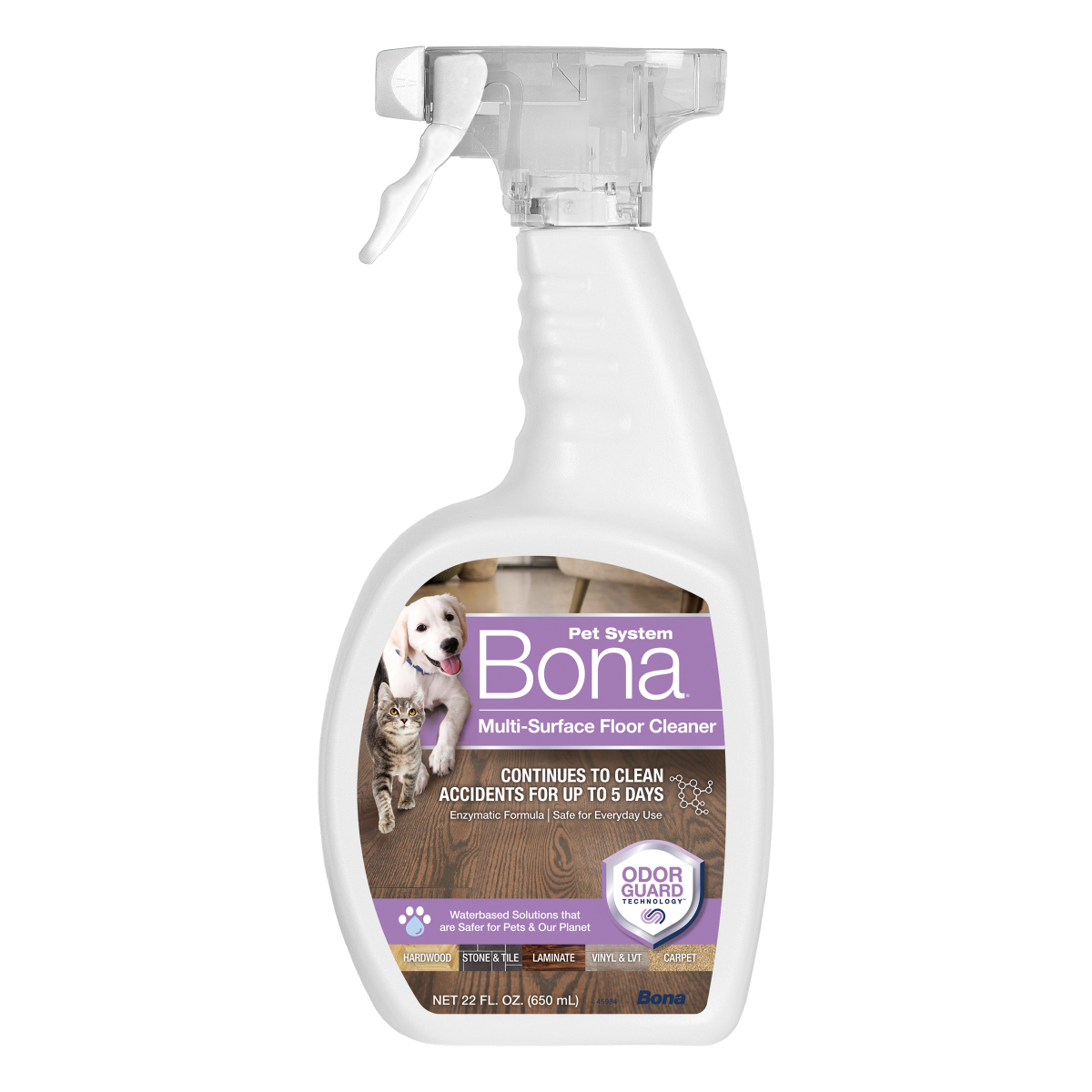 slide 1 of 5, Bona Pet System Multi-Surface Floor Cleaner, 22 oz