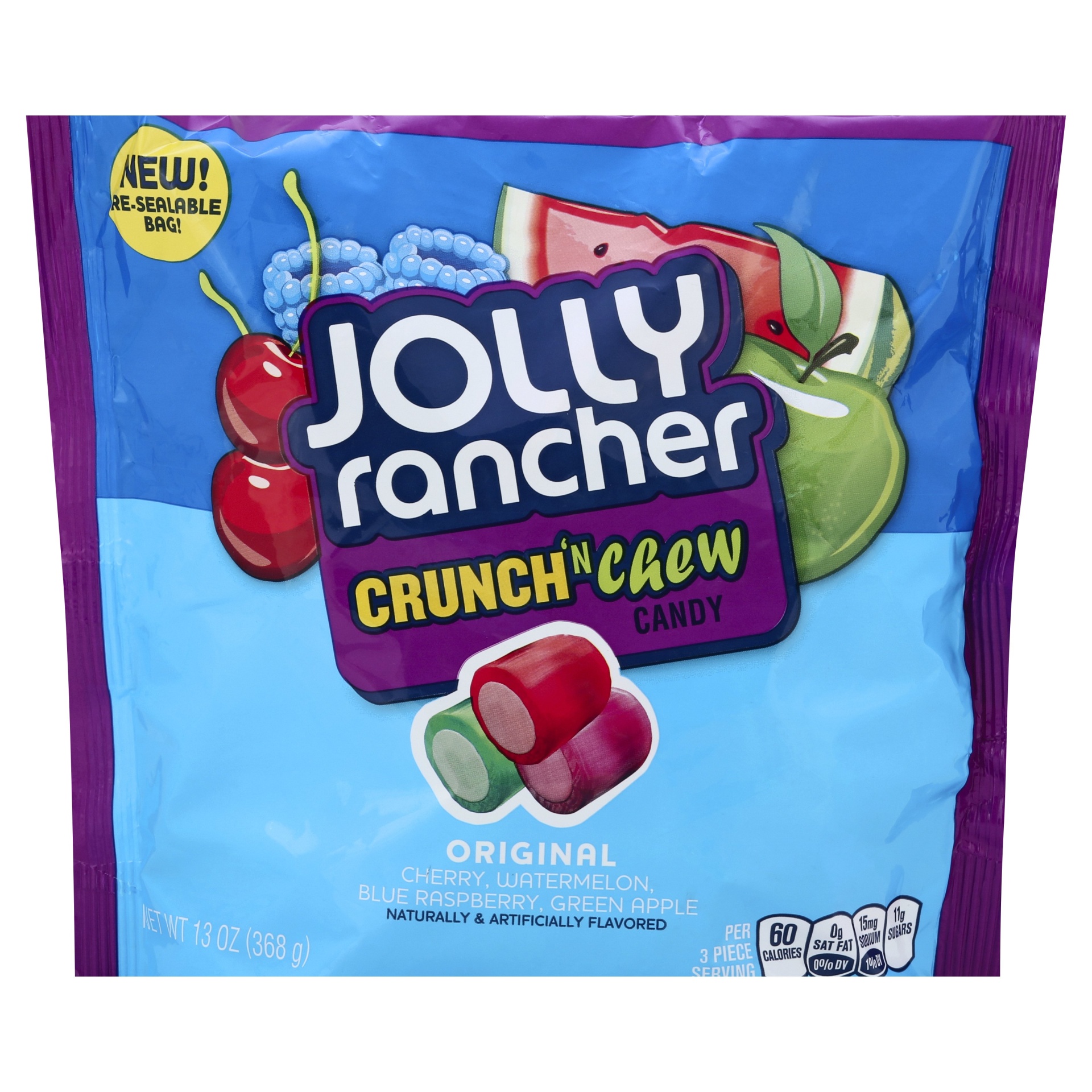 slide 1 of 1, Jolly Rancher Crunch 'n Chew Original Candy, 13 oz