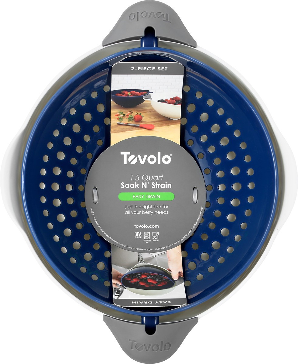 slide 6 of 9, Tovolo 1.5 Quart 2-Piece Set Soak N' Strain 1 ea, 1.5 qt