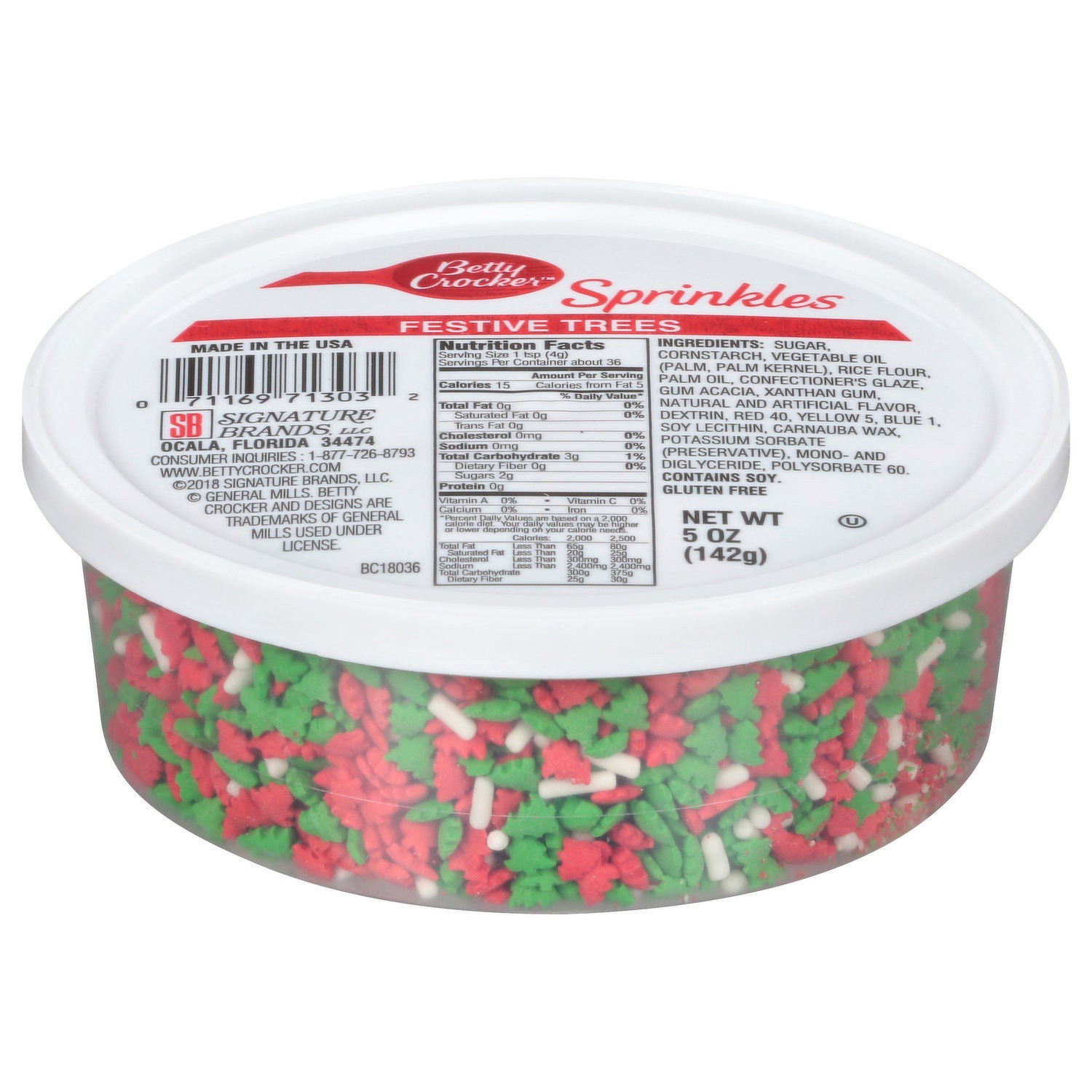 slide 1 of 1, Betty Crocker Festive Trees Decors, 5 oz