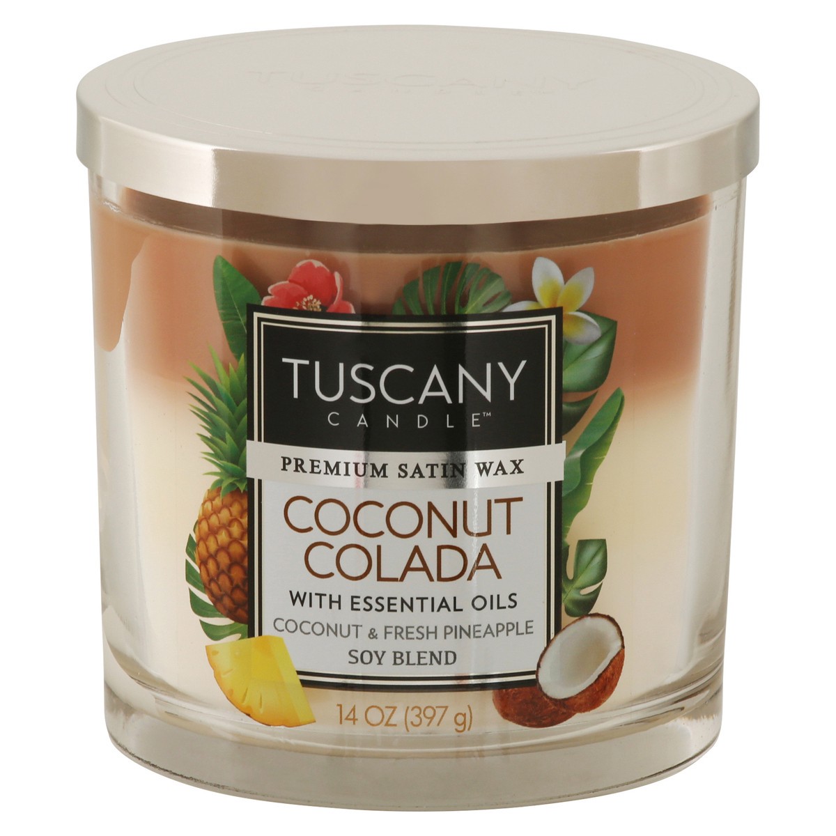 slide 2 of 11, Tuscany Jar Candle Coconut Colada, 14 oz