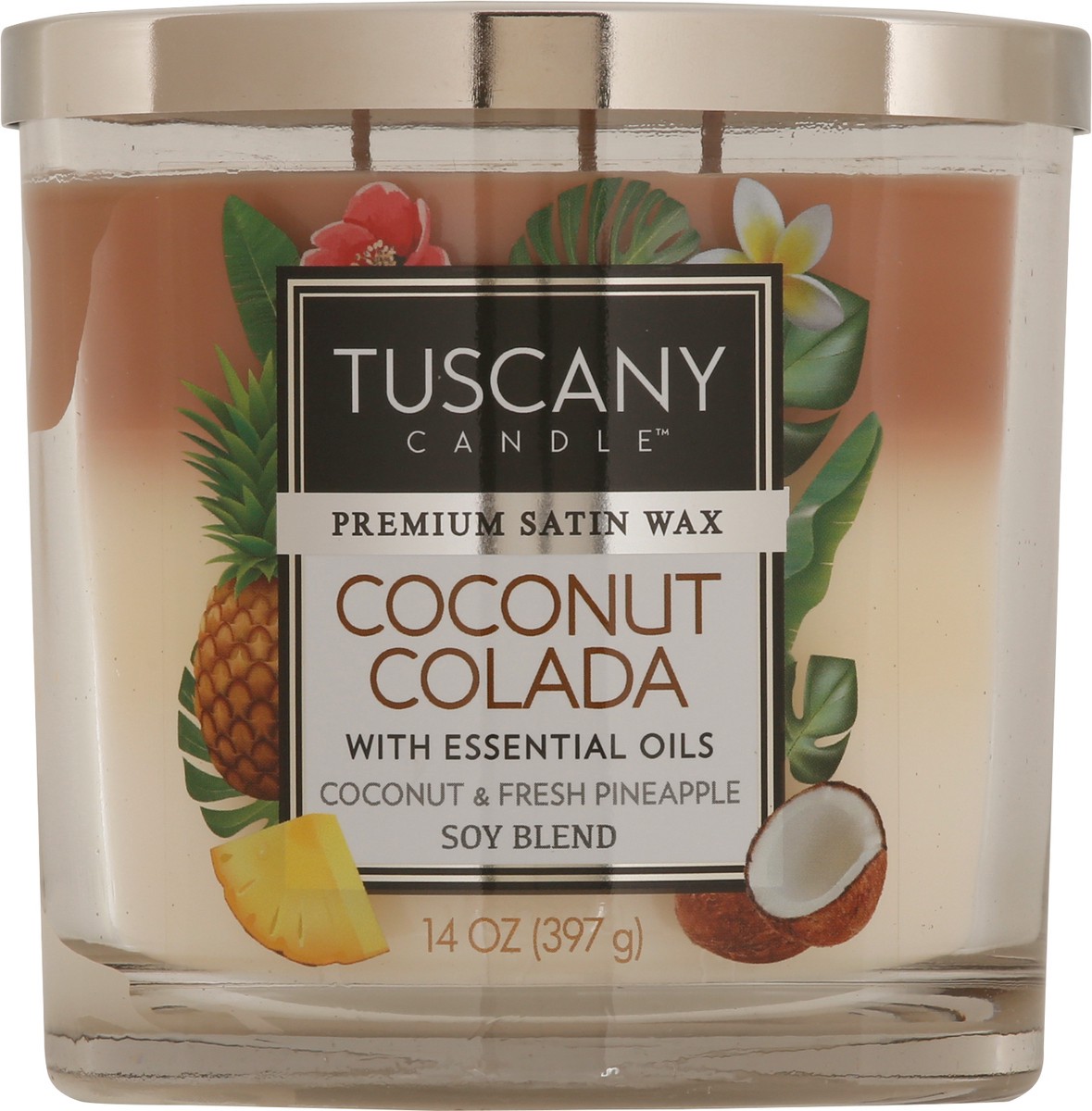 slide 5 of 11, Tuscany Jar Candle Coconut Colada, 14 oz