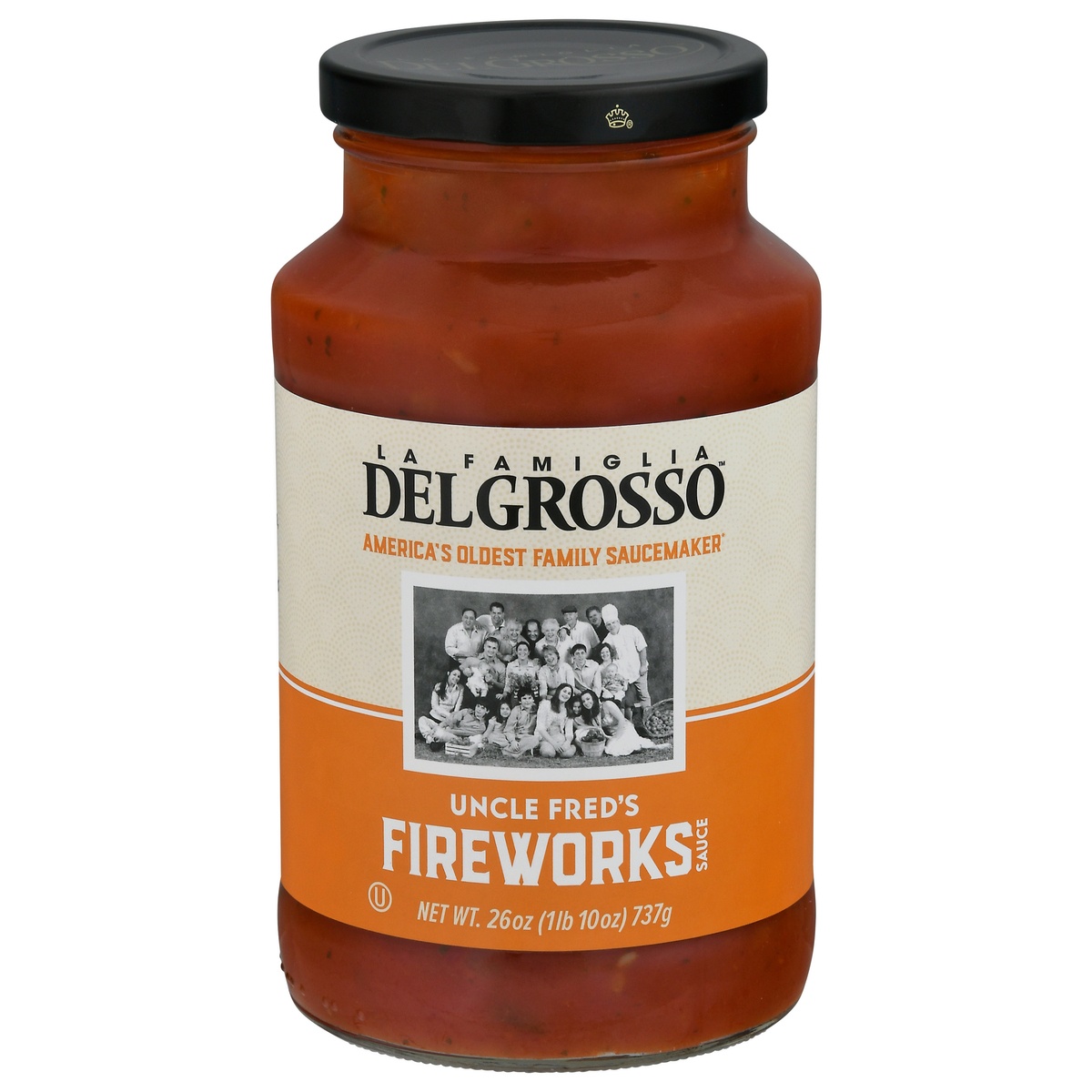 slide 1 of 1, La Famiglia DelGrosso Fireworks Sauce, 26 fl oz