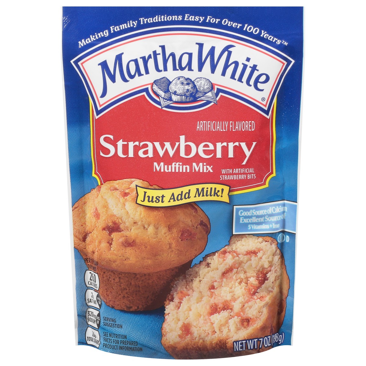 slide 2 of 13, Martha White Strawberry Muffin Mix 7 oz, 7 oz