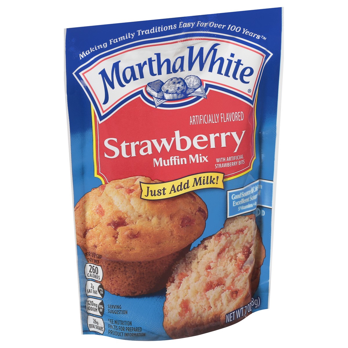 slide 7 of 13, Martha White Strawberry Muffin Mix 7 oz, 7 oz