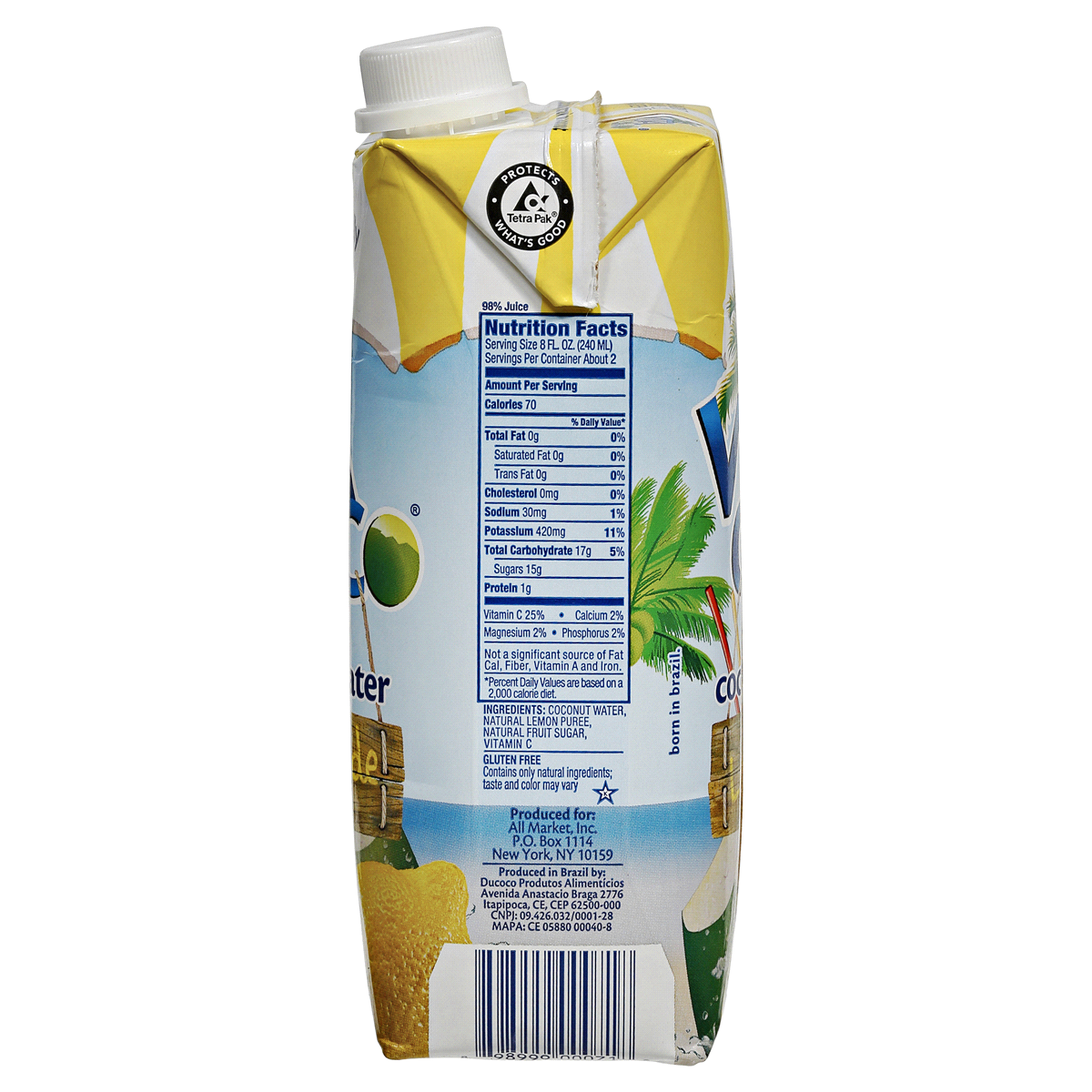 slide 3 of 3, Vita Coco Lemonade Pure Coconut Water, 16.9 oz