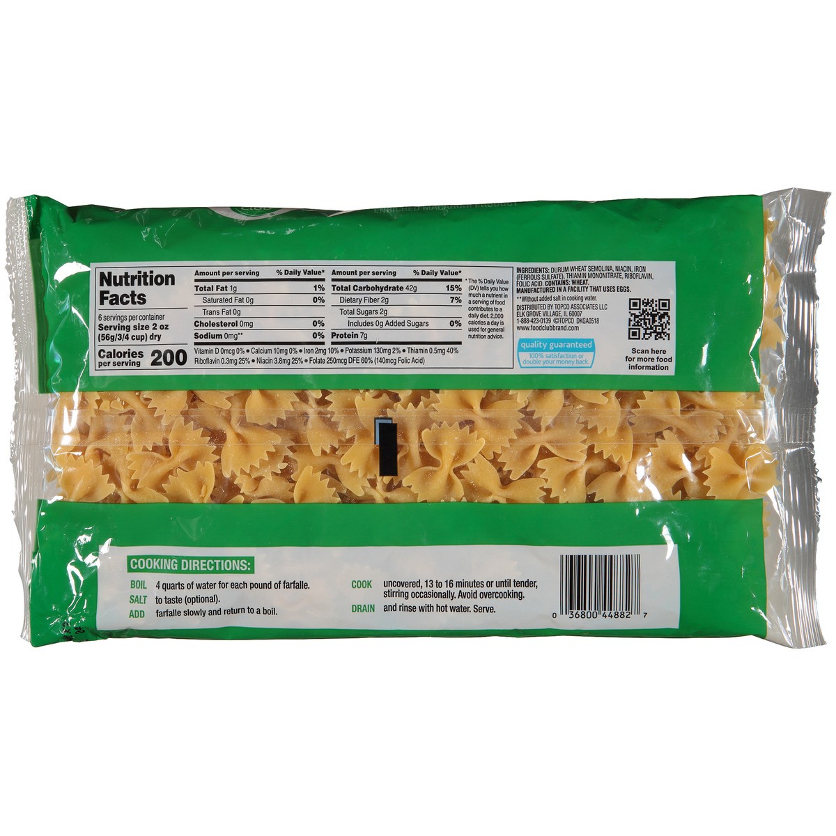 slide 9 of 12, Food Club Enriched Macaroni Product, Farfalle, 12 oz