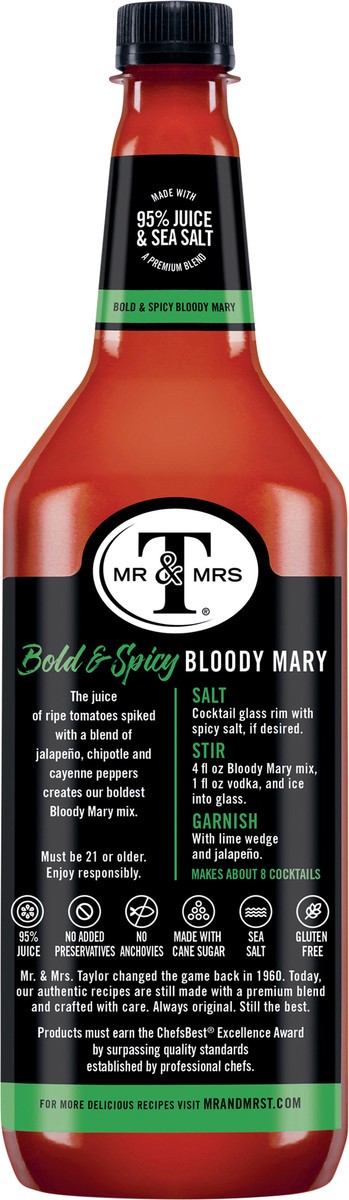 slide 3 of 12, Distributed Consumables Mr. & Mrs. T's Bold & Spicy, 1L, 1 ct