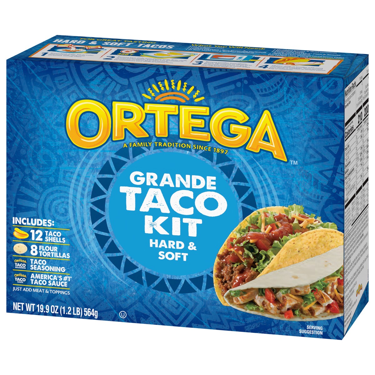 slide 2 of 13, Ortega Grande Hard & Soft Taco Kit, 19.9 oz, 19.9 oz