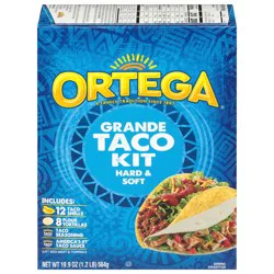 Ortega Grande Hard & Soft Taco Kit, 19.9 oz