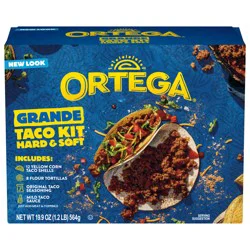 Ortega Grande Hard & Soft Taco Kit, 19.9 oz