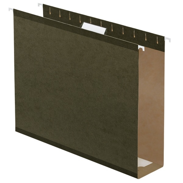 slide 1 of 1, Office Depot Box-Bottom Hanging File Folders, Legal Size (8-1/2'' X 14''), 2'' Expansion, Green, Box Of 25, 25 ct